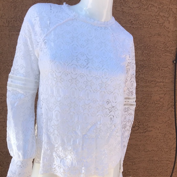 Hinge long sleeved lace top - Picture 2 of 6